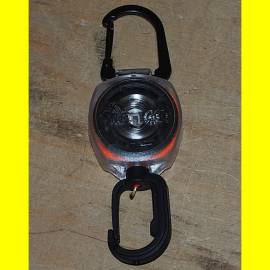 Key-Bak Connect Anh�nger mit automatischem R�cklauf Seil 56 cm mit 2 Karabiner - Bild vergr��ern 